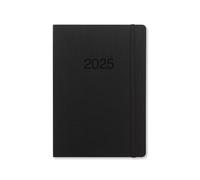 Letts of London Agenda 2025 con visualizzazione settimanale, formato A5, colore: nero