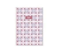 Letts of London Agenda 2025 con visualizzazione settimanale, formato A5, colore: rosa