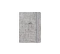 Letts of London Agenda 2025 Edge A6, visualizzazione settimanale con note, colore grigio