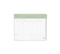 Letts of London Conscious Settimanale Senza Data Blocco Note, Sage