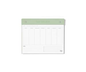 Letts of London Conscious Settimanale Senza Data Blocco Note, Sage