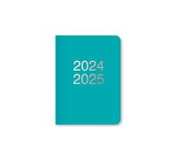 Letts of London Dazzle - Agenda accademica 2024/2025, formato A6, un giorno per pagina con appuntamenti, colore: turchese