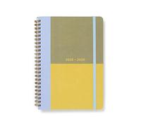 Letts of London Diario accademico 2025/2026, formato A5, giornaliero, con appuntamenti, colore lime, 26-031897