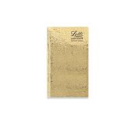 Letts of London Ladydate - Agenda 2025 sottile, visualizzazione settimanale, colore: oro