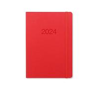 Letts of London Memo A4 settimana su 2 pagine multilingue Red 2024