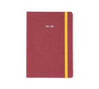 Letts of London Raw 26-031731 - Agenda accademica 2025/2026, formato A5, visualizzazione settimanale, colore: Berry