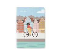 Letts of London Wanderlust A5 settimana su 2 pagine multilingue Amsterdam 2024