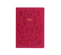 Letts of London Woodland 23-082162 - Agenda settimanale 2023, formato A5, colore: rosa