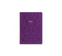 Letts of London Woodland - Agenda settimanale 2025, formato A6, colore: viola