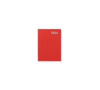 Letts Principal Mini Agenda tascabile 2024 con visualizzazione settimanale, colore rosso
