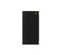 Letts Roma Slim Agenda 2024 2024 con vista settimanale, in pelle, colore: nero