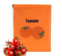 Lettuce Keeper Bag, Fresh Produce Pouch, Breathable Storage Sack, Moisture Control Drawstring, 3 Pack, Kitchen and Camping Use, 30g 13.78inches Orange Yellow Green