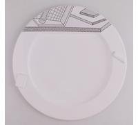 Lettuga Piastra per Memphis Milano By A. Sarri Ceramiche Design Ettore Sottsass