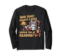 Lettura 67 Meme Insegnante di Inglese in Divertente 67 Cat Vintage Crew Maglia a Manica