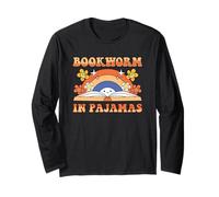 Lettura Amante Libro Reader Lettura Bookworm in Pigiama Maglia a Manica
