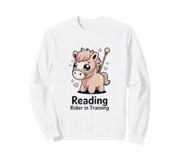 Lettura Cavaliere in Formazione Carino Pony Felpa