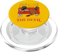 Lettura con il diavolo (Funny Bookworm Satan Graphic) PopSockets PopGrip per MagSafe