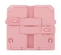 Lettura del supporto per libro di rack supporto pieghevole a spicco di rotonde portatile ABS graffiati resistenti per la biblioteca scolastica Kids Study Desk (Rosa)