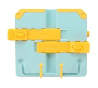 Lettura del supporto per libro di rack supporto pieghevole a spicco di rotonde portatile ABS graffiati resistenti per la biblioteca scolastica Kids Study Desk (Blu giallo)