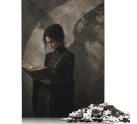 Lettura della donna a lume di candela Puzzle in Legno 1000 Pezzi