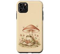 Lettura della rana nella foresta sotto i funghi Custodia per iPhone 11 Pro Max