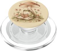 Lettura della rana nella foresta sotto i funghi PopSockets PopGrip per MagSafe