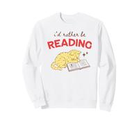 Lettura di Gatti Libro Amante Biblioteca Libro Cat Mom Reader Art Felpa