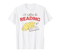 Lettura di Gatti Libro Amante Biblioteca Libro Cat Mom Reader Art Maglietta