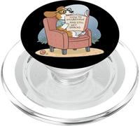 Lettura divertente del cane, come comportarsi male e ancora fare spuntini PopSockets PopGrip per MagSafe
