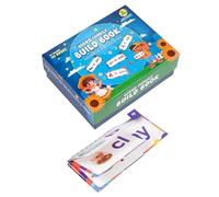 Lettura e rima per bambini, 30 schede flash interattive riutilizzabili, per scuola materna, per viaggi, scuola, scuola, asilo, scuola materna, ragazzi e ragazze