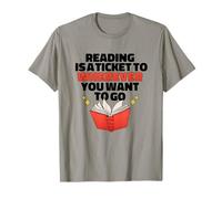 Lettura È Un Biglietto per Dove Vuoi Andare Reader Meme Maglietta