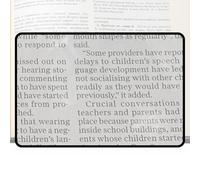 Lettura ingranditore - foglio di grande ingrandimento 0,04 pollici, 3x, per libri multifunzionale, assistente di lettura chiara | Ingrandimento della pagina leggero per documenti di