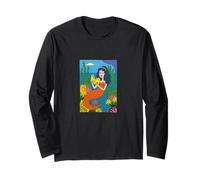 Lettura sirena Fantasy Ocean Art per gli amanti dei libri Maglia a Manica