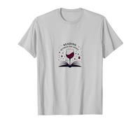 Lettura tra Il Libro dei Vini e L'Arte degli Amanti del Vino Maglietta, Uomo, Argento, L