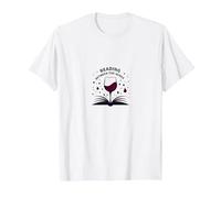 Lettura tra Il Libro dei Vini e L'Arte degli Amanti del Vino Maglietta, Uomo, Bianco, XL