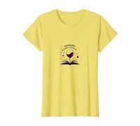 Lettura tra Libro dei Vini e Arte degli Amanti del Vino Maglietta, Donna, Limone, L