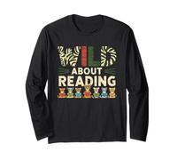 Lettura Tshirt Bookworm Reader Biblioteca per Bambini Maglia a Manica