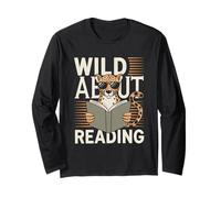 Lettura Tshirt Bookworm Reader Biblioteca per Bambini Maglia a Manica