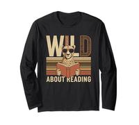 Lettura Tshirt Bookworm Reader Biblioteca per Bambini Maglia a Manica