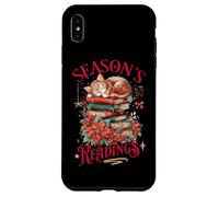 Letture di stagione Cat Books Poinsettia Custodia per iPhone XS Max