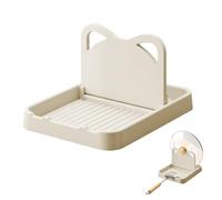 letuxaamz Porta Coperchi Pentole, Organizer Pentole Portacoperchi da Cucina Pieghevole e Appendiabile in PP Spesso Multifunzionale Facile da Installare per Copercoli e Utensili da Cucina, Bianco