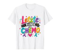 Letzte Runde der Chemo Abbigliamento Buntes Krebs Awareness Maglietta