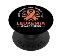 Leucemia Sostenere la consapevolezza del cancro del sangue Donne Uomini Leucemia PopSockets PopGrip Adesivo