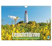 Leuchttürme: Die Schönsten an Nord- und Ostsee (Wandkalender 2026 DIN A4 quer), CALVENDO Monatskalender: Leuchttürme: Lichtsignale an der Küste Deutschlands