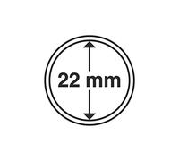 Leuchtturm 300053 coin capsules inner diameter 22 mm