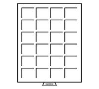 Leuchtturm 307311 MB Cofanetto per Monete 42 x 42 mm - Scomparti Quadrati per Aquila, Kookaburra, Calgary 20$, Argento $ Piccolo, Argento $ USA