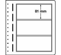 Leuchtturm 307865 Fogli Bianchi per Scrapbook - 3 divisioni in Formato 190 x 81 mm - Confezione da 10 Pezzi