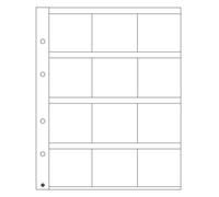 Leuchtturm 309197 Manicotti per Monete Optima K50-12 Scomparti cristallini per Monete e Portamonete Fino al Formato 50x50 mm - Confezione da 5