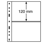 Leuchtturm 309942 Maniche in plastica cristallina Optima - Divisione 2 per Banconote e Cartoline - Confezione da 10