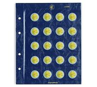 Leuchtturm 312494 Fogli di Monete Vista - Fogli da Collezione per 10 Monete da 2 Euro ciascuno - Confezione da 2 Pezzi